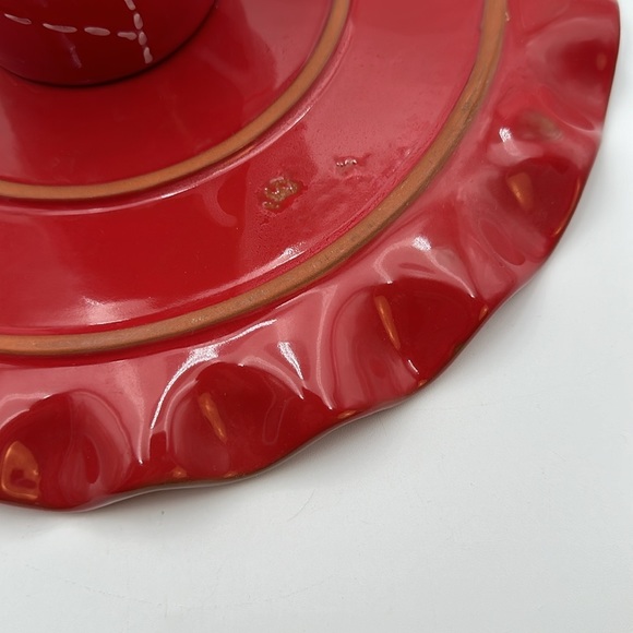 Red Ruffled Edge Cake Stand - Picture 5 of 16